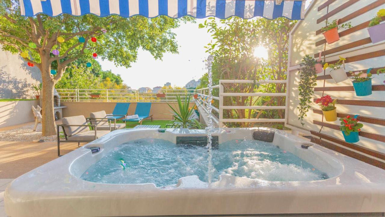 New Delux Green Garden Apartment With Hotube **** Split Extérieur photo