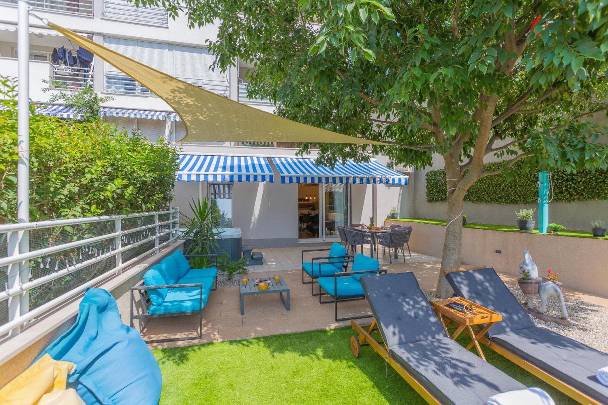New Delux Green Garden Apartment With Hotube **** Split Extérieur photo